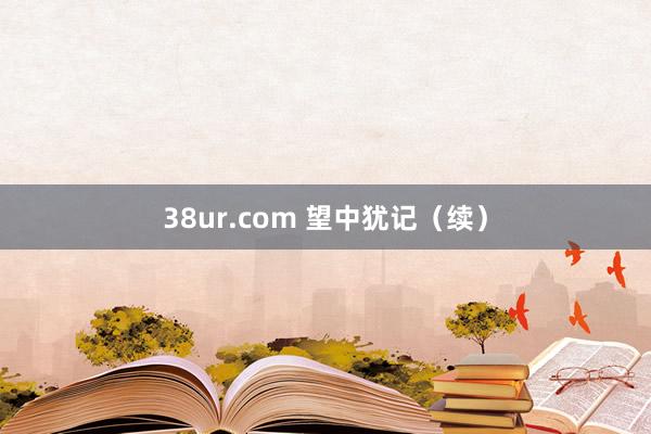 38ur.com 望中犹记（续）