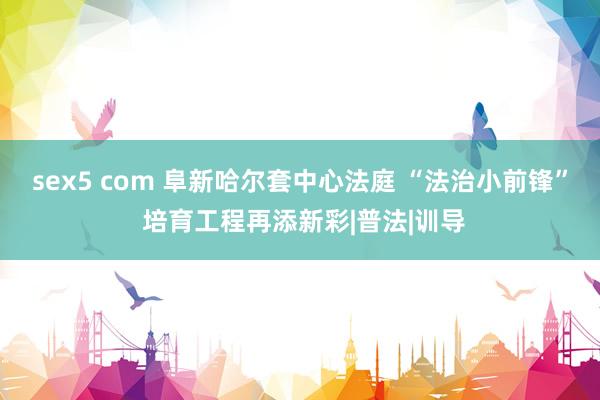 sex5 com 阜新哈尔套中心法庭 “法治小前锋” 培育工程再添新彩|普法|训导